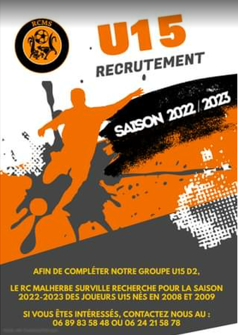 Recrutement U15